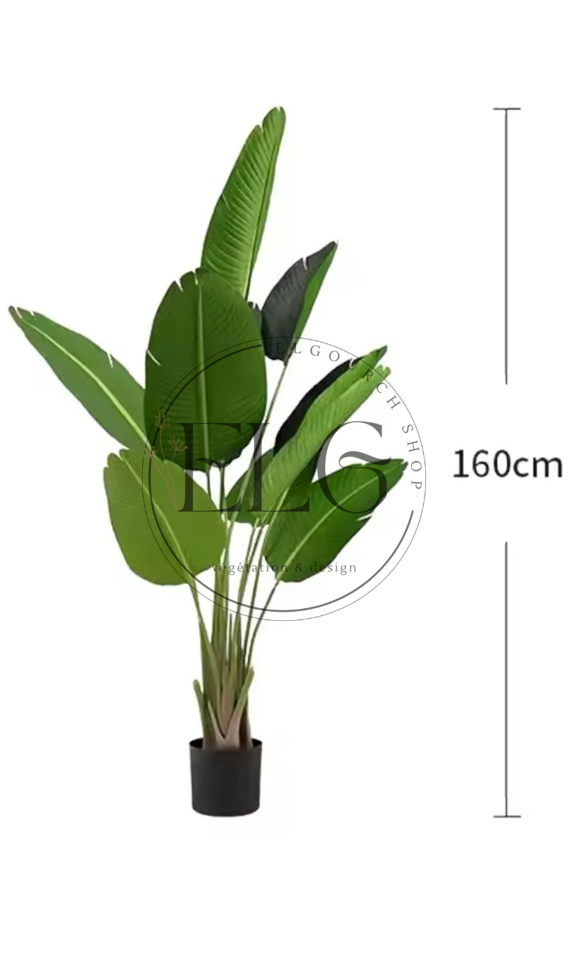 Bananier artificiel décoratif (sans pot)