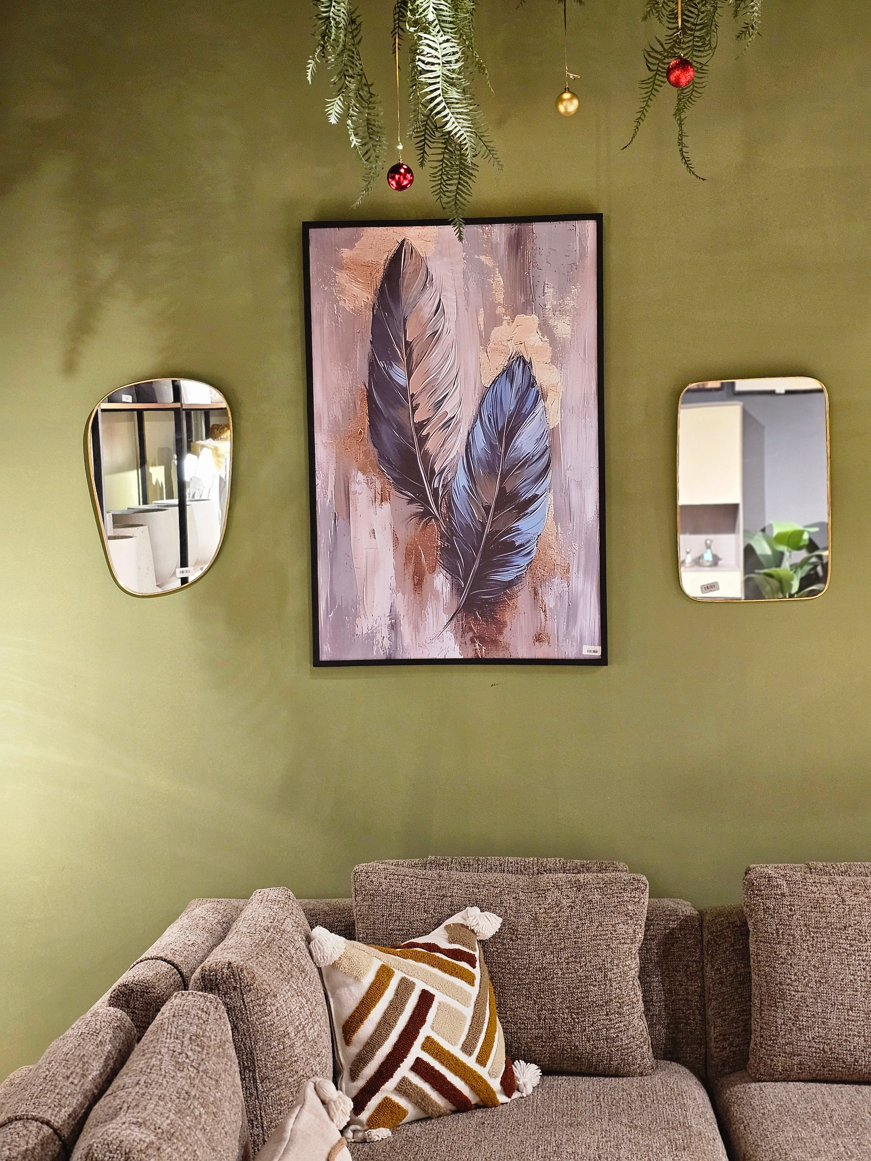 "Plumes Dorées - Duo Abstrait"