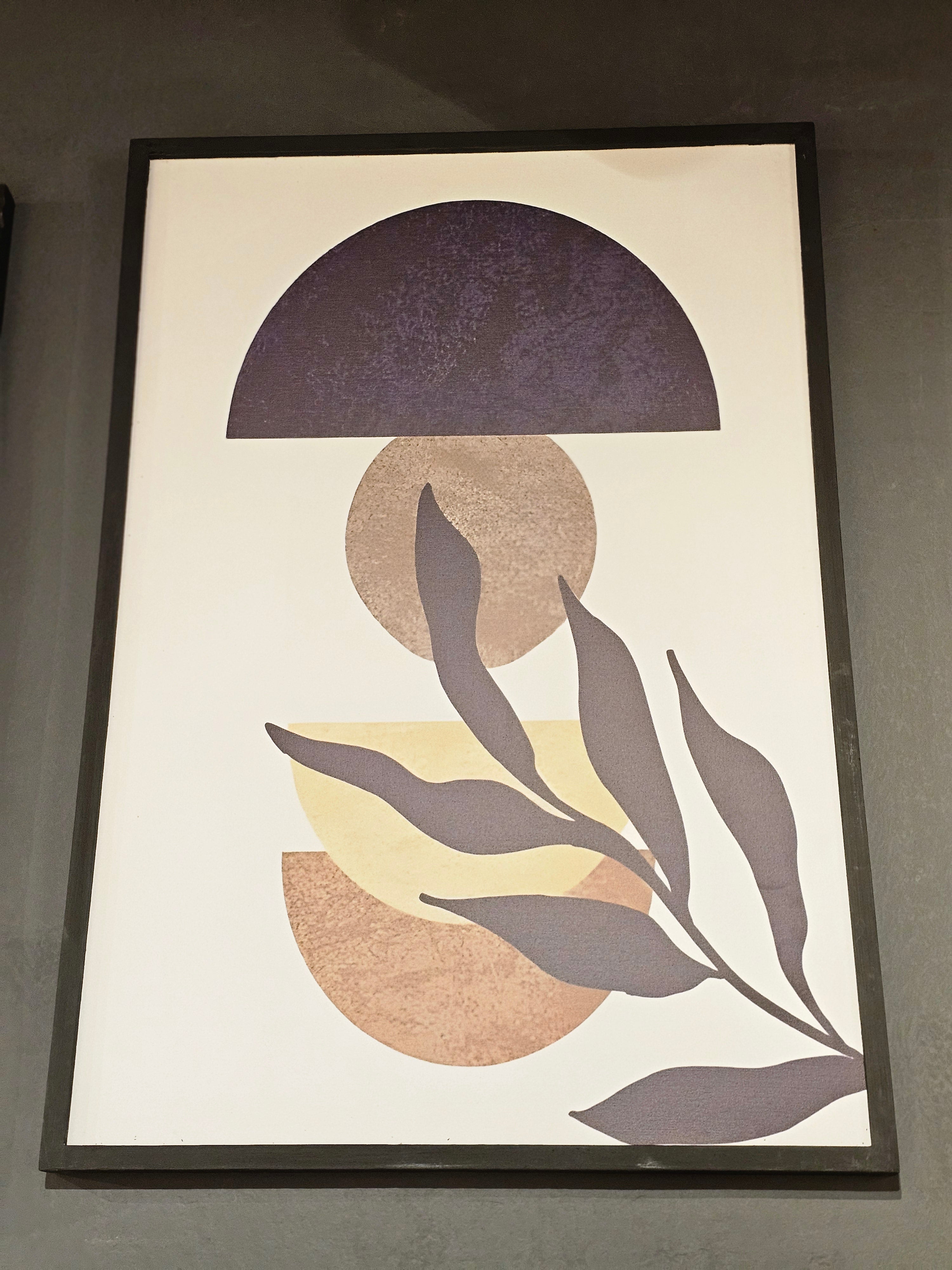 "Formes et Feuilles - Harmonie Géométrique"