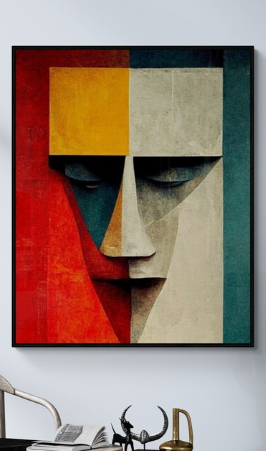 Tableau L’art Abstrait Hidden Face II