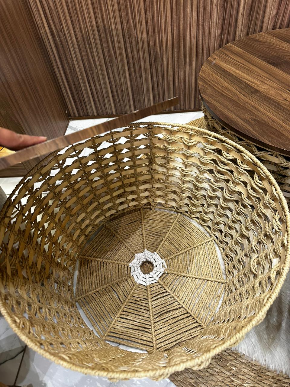 Trio de Tables Basses Artisanales