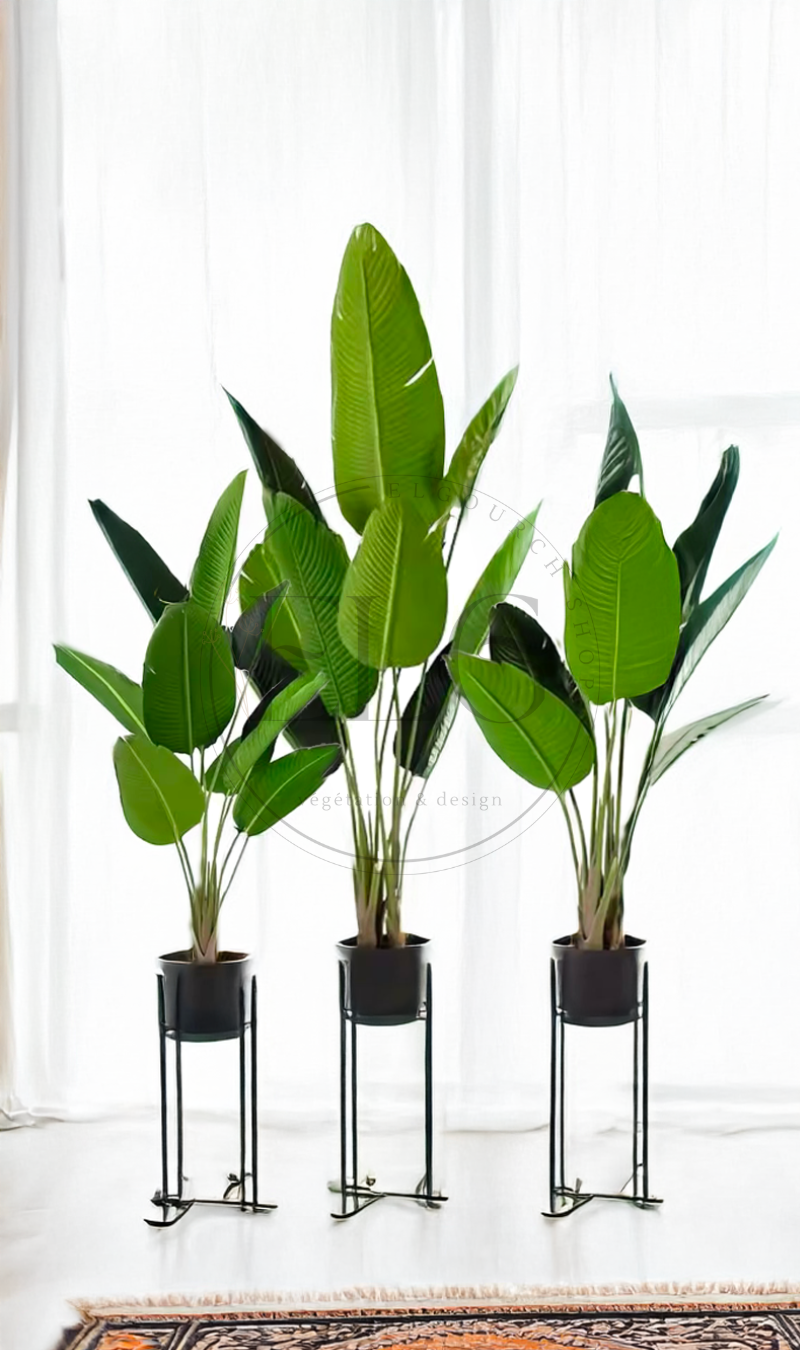 Bananier artificiel décoratif (sans pot)