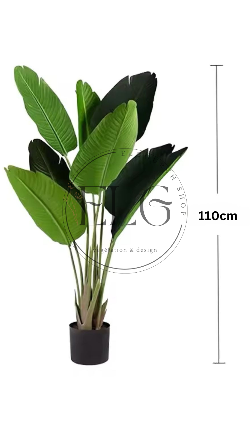 Bananier artificiel décoratif (sans pot)