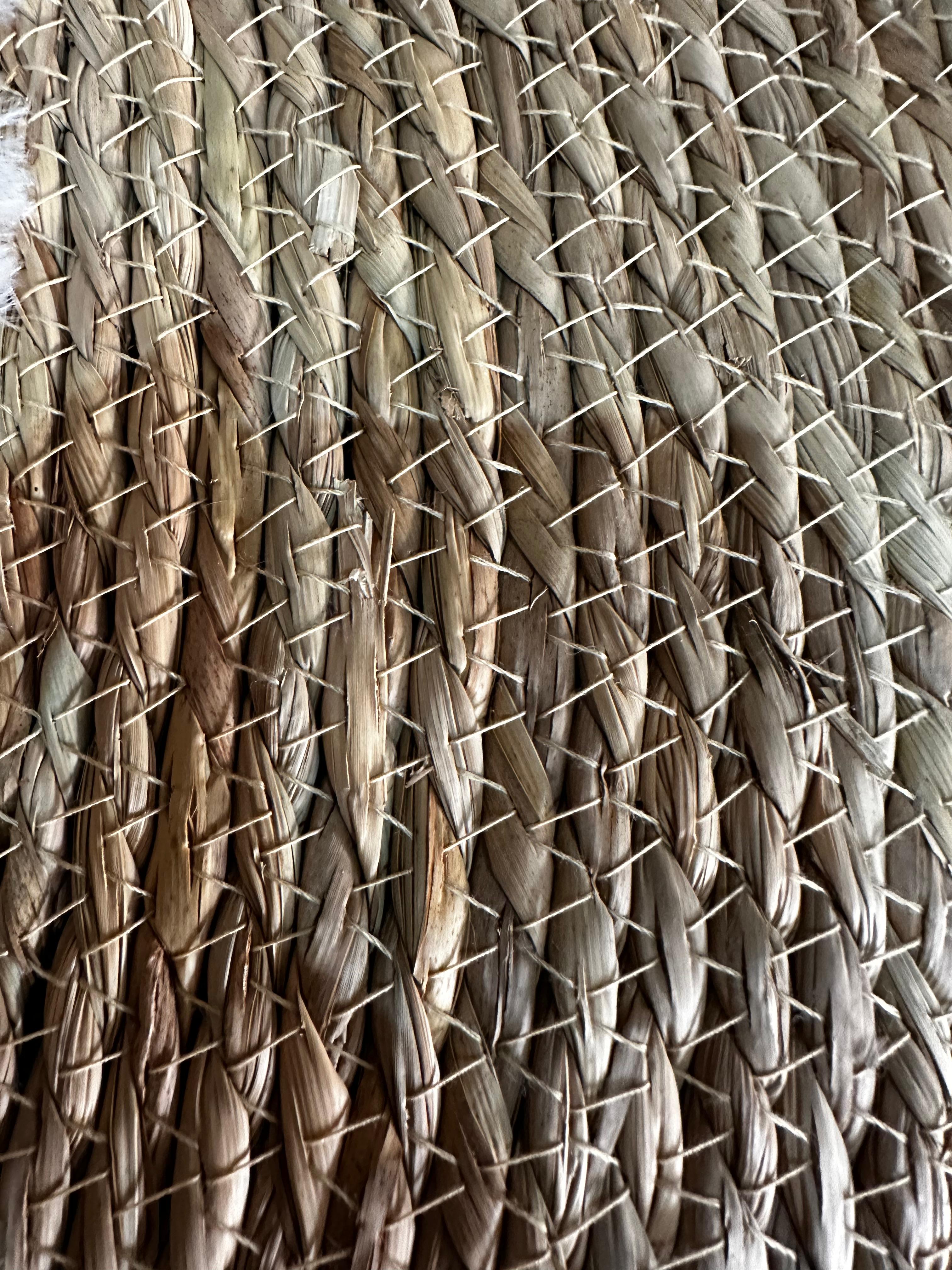 Tapis Rond fourrure blanc