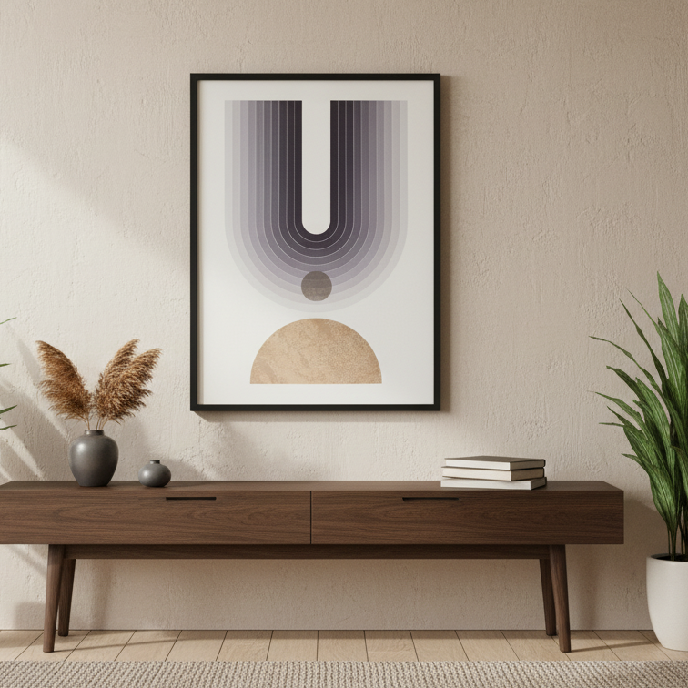 "Arc-en-Ciel Abstrait - Harmonie Chromatique"