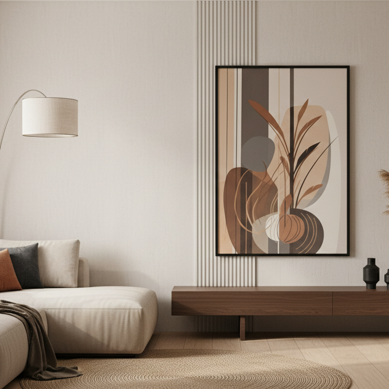 "Élégance Art Déco - Feuilles et Formes"