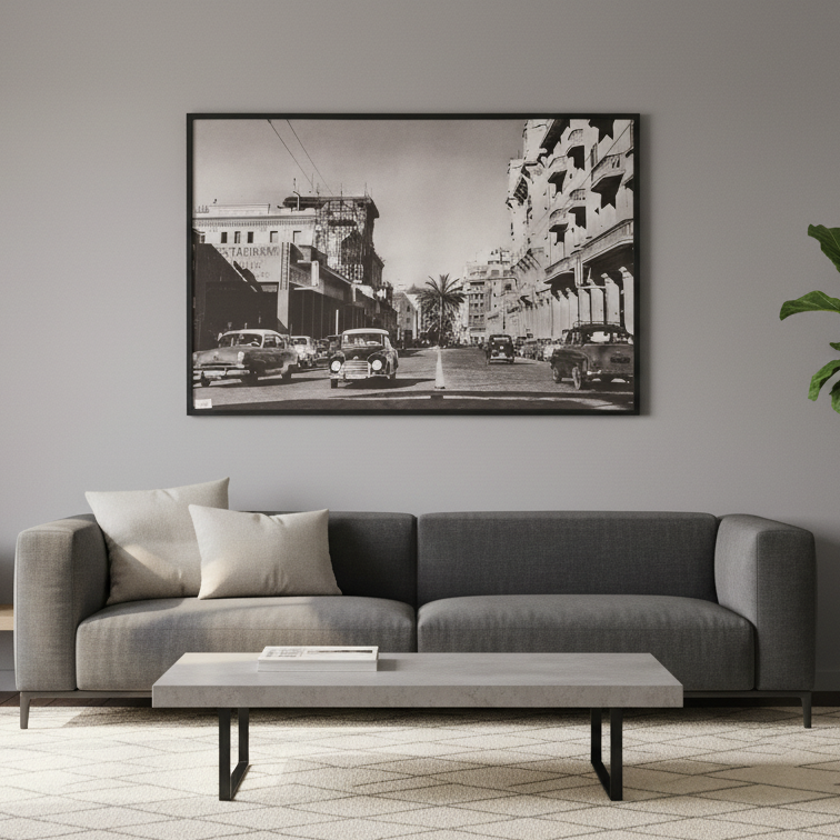 "Boulevard de la Corniche - Vue d'Époque de Casablanca"